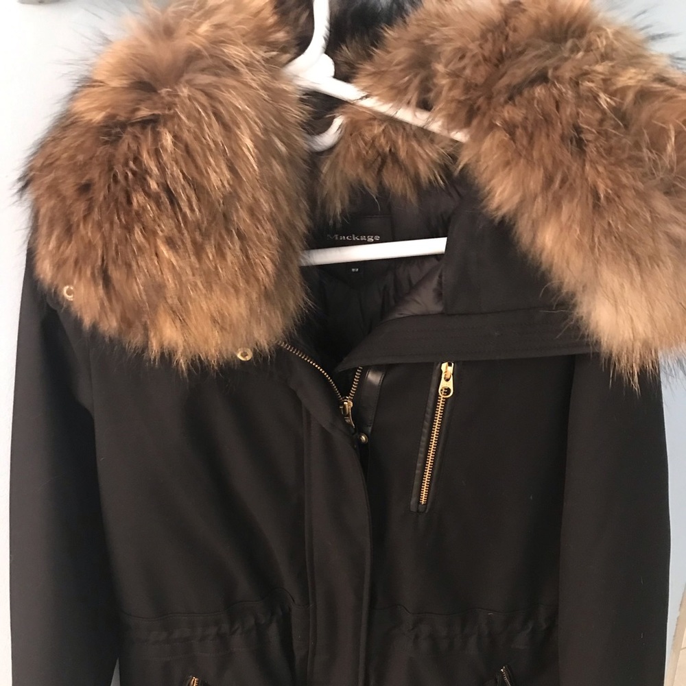 Mackage rani fur-lined down coat